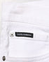 Dolce & Gabbana White Ripped Cotton Skinny Men Denim Jeans